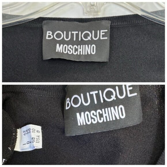 Moschino Boutique Crystal Music Cardigan Sweater Button Down Knit Soft Preppy 8 - Picture 13 of 16